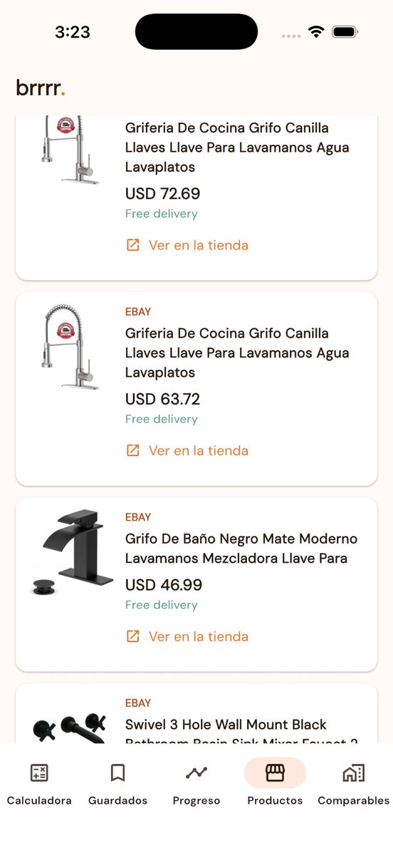 brrrr. — Materials with live prices