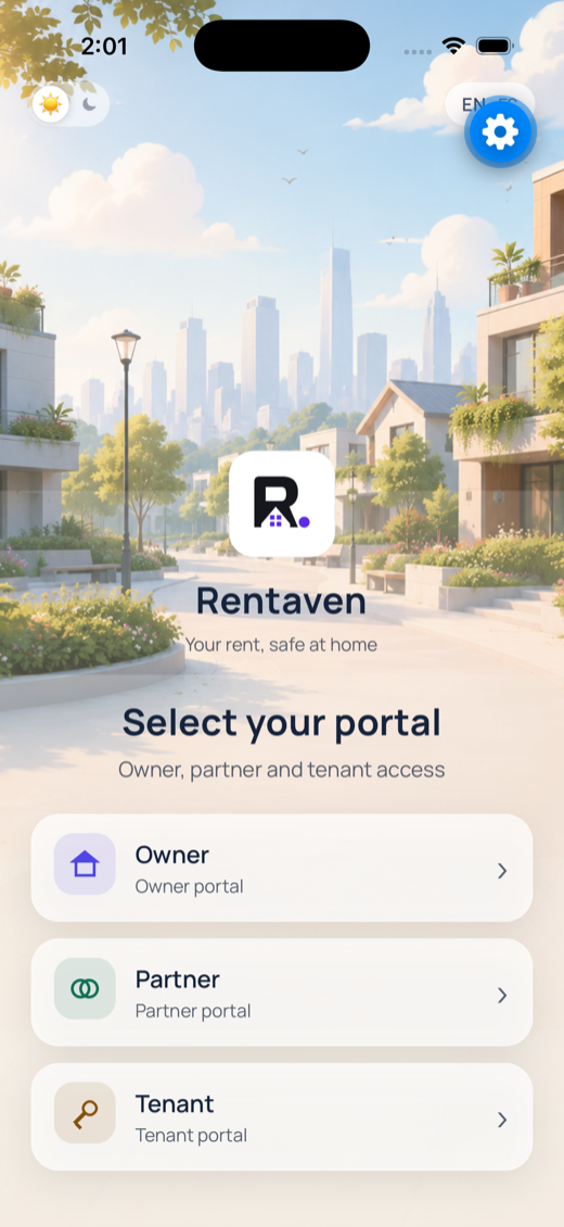 Rentaven — Portal · light